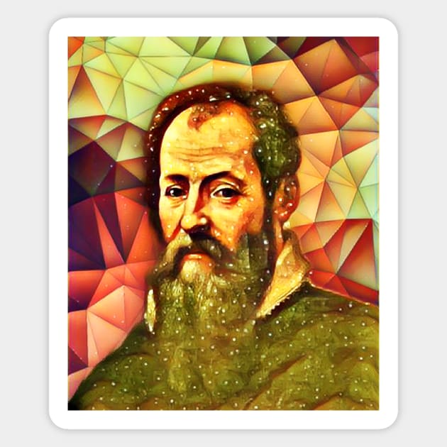 Giorgio Vasari Snow Portrait | Giorgio Vasari Artwork 15 Sticker by JustLit